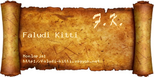 Faludi Kitti névjegykártya
